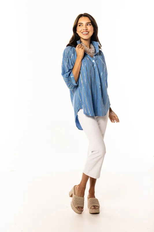 Avie Top-Pastel Meadows Lurex sold by Holly Shae