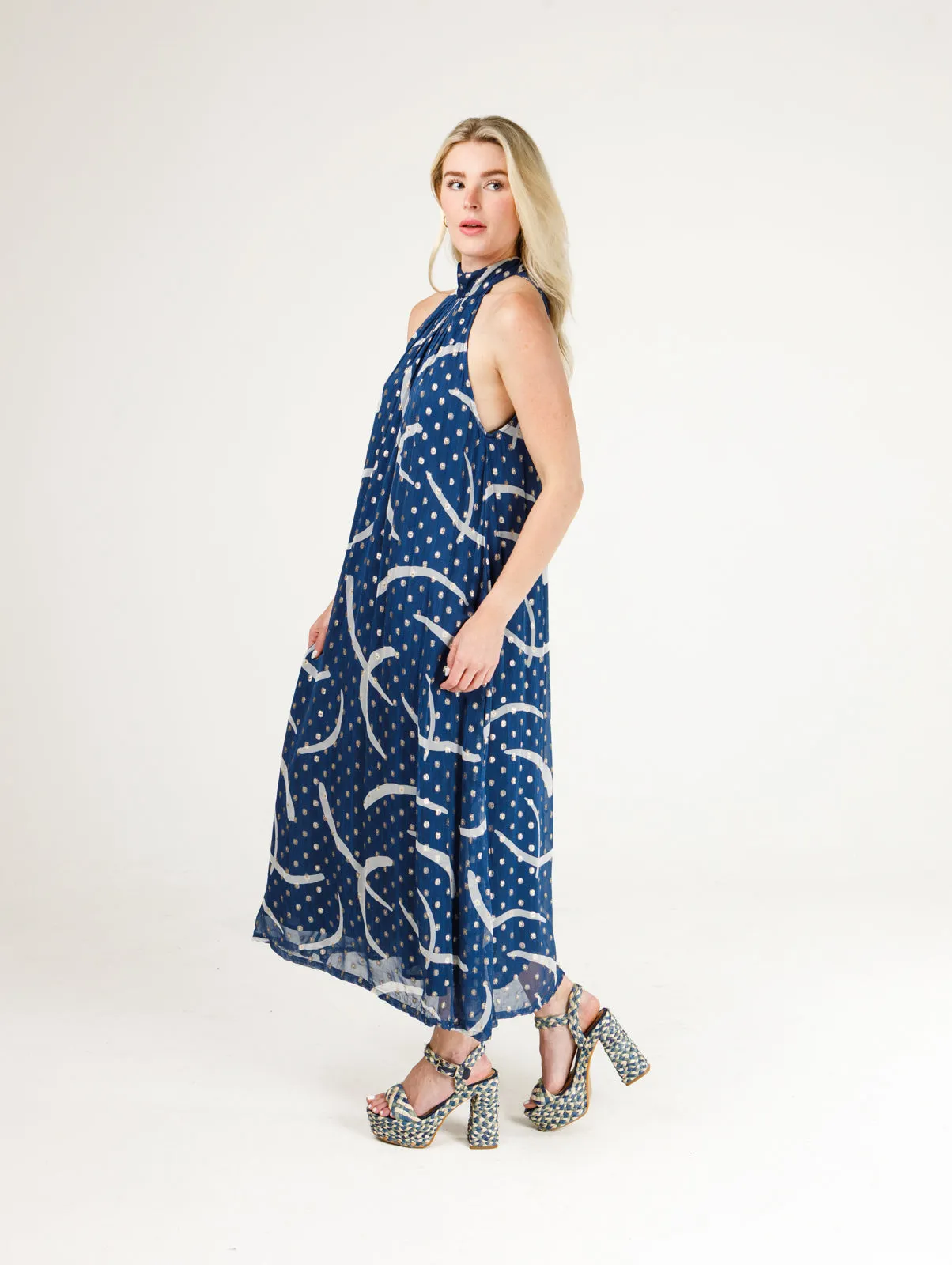 Blythe Dress- Blue Wave Bliss© sold by Holly Shae product image thumbnail 3