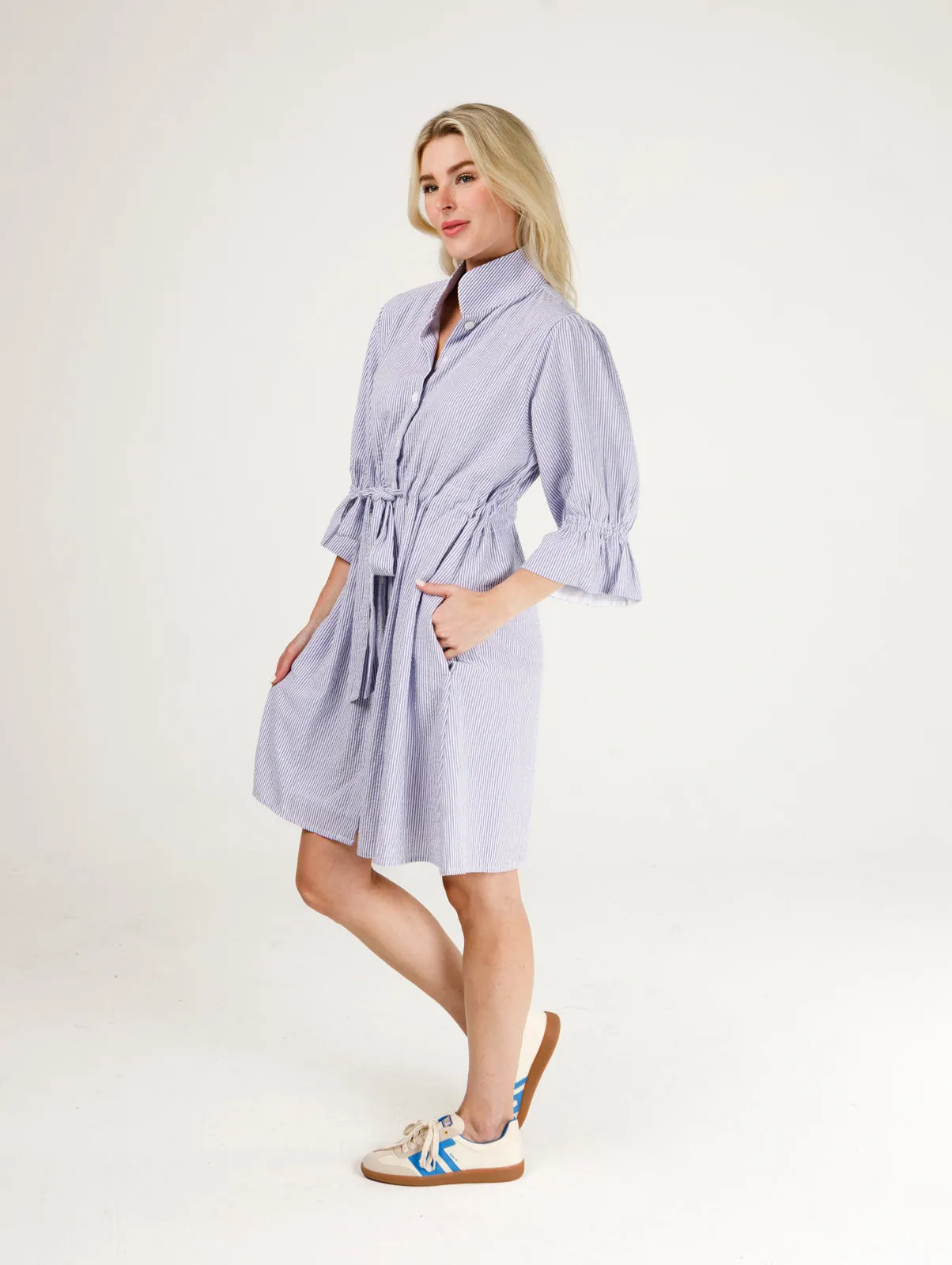Stella Dress- Seersucker sold by Holly Shae product image thumbnail 3