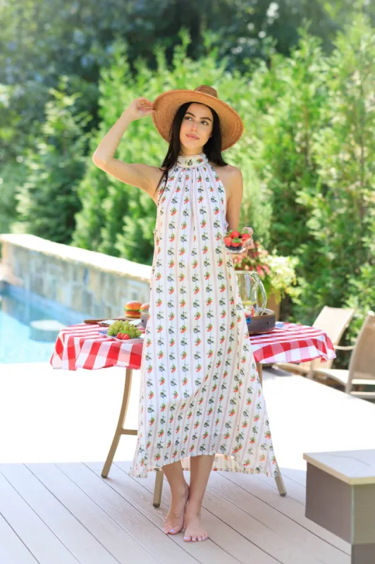 Blythe Dress-Red White and Berry sold by Holly Shae