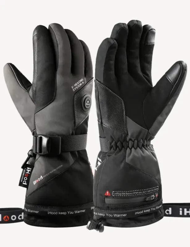 Unisex Heated Gloves with 7.4V 3000mAh Battery Pack sold by iHood
