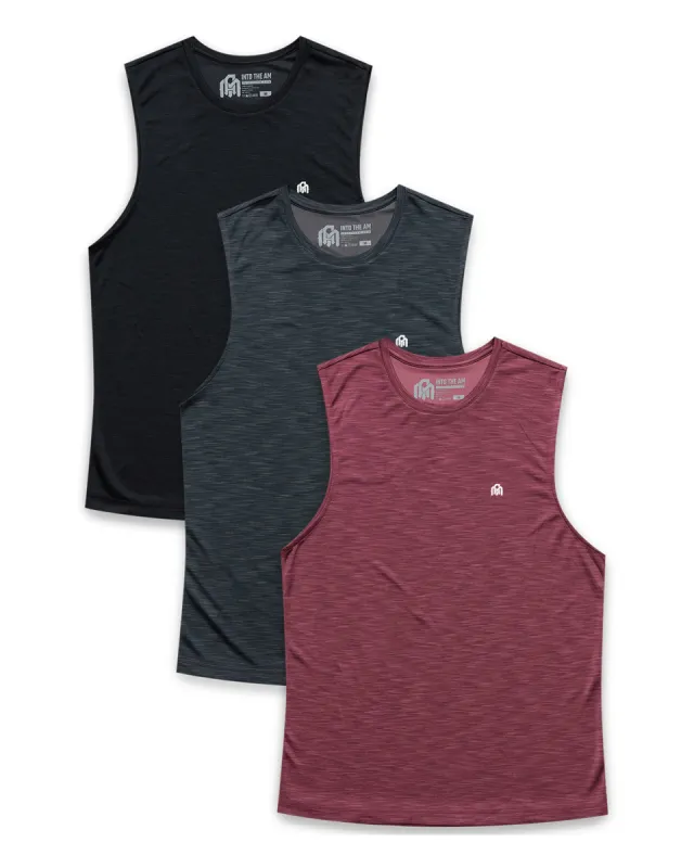 Custom 3 Pack Performance Muscle Tank - Branded sold by INTO THE AM