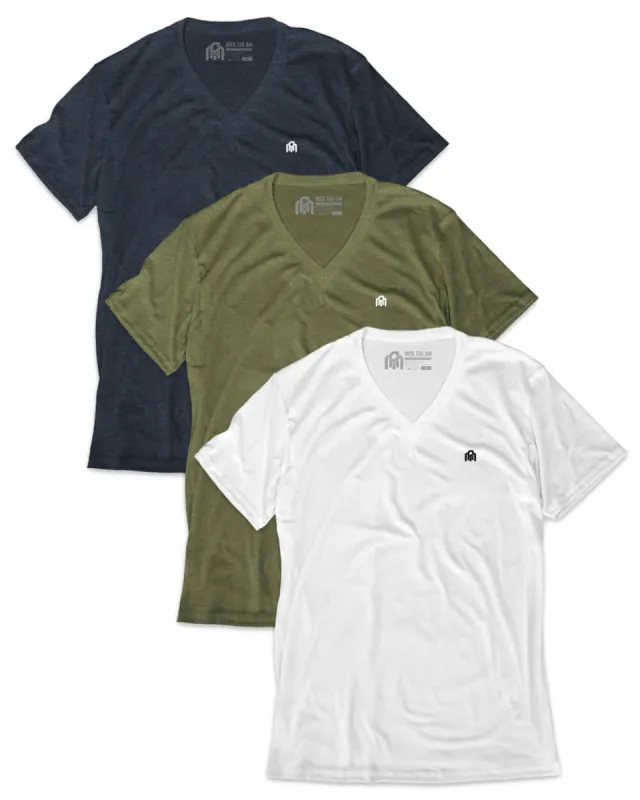 Custom 3 Pack V-Neck Tee - Branded sold by INTO THE AM