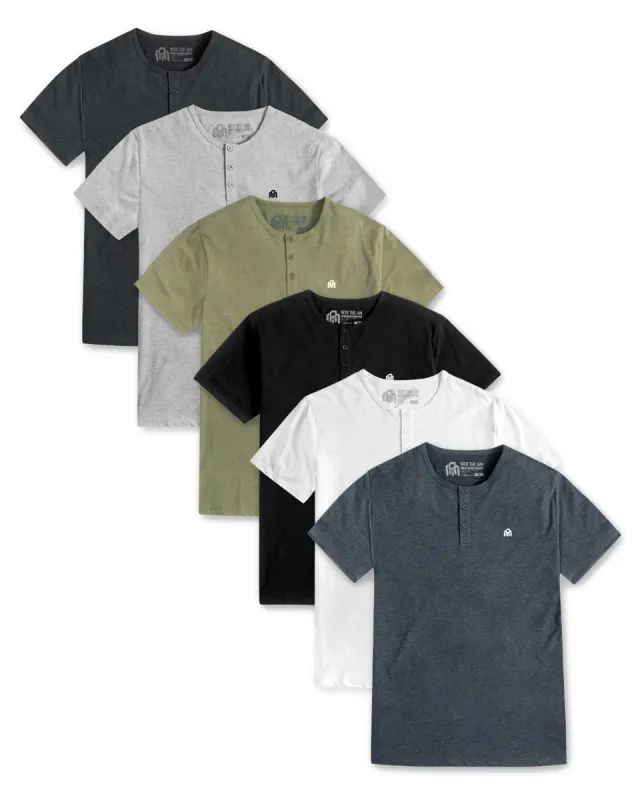 Custom 6 Pack Henley Tee - Branded sold by INTO THE AM