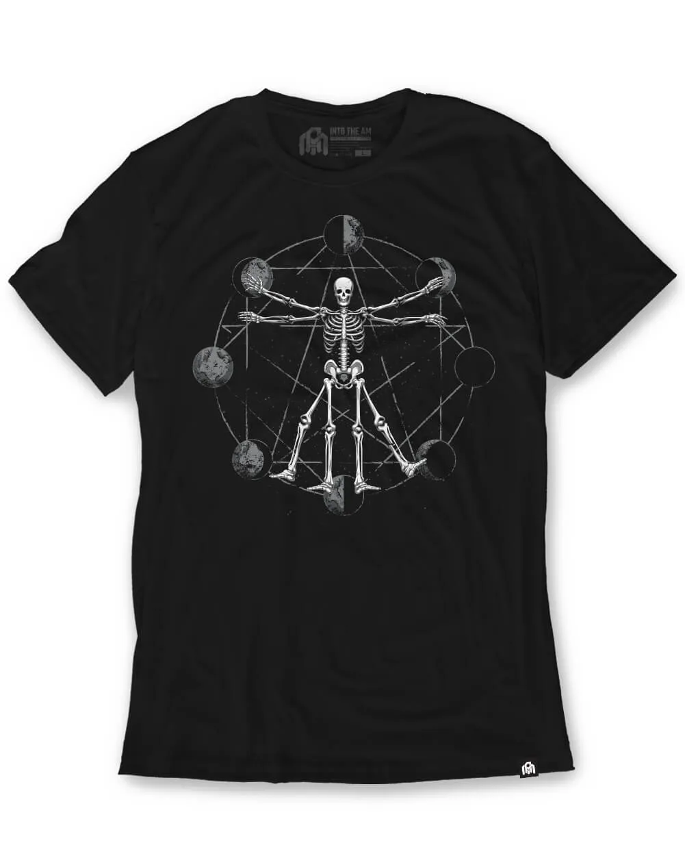 Sacred Skeleton Glow-in-the-Dark Tee sold by INTO THE AM