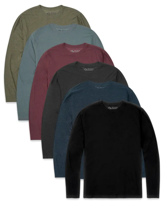 Custom 6 Pack Long Sleeve Active Tee - Non-Branded sold by INTO THE AM