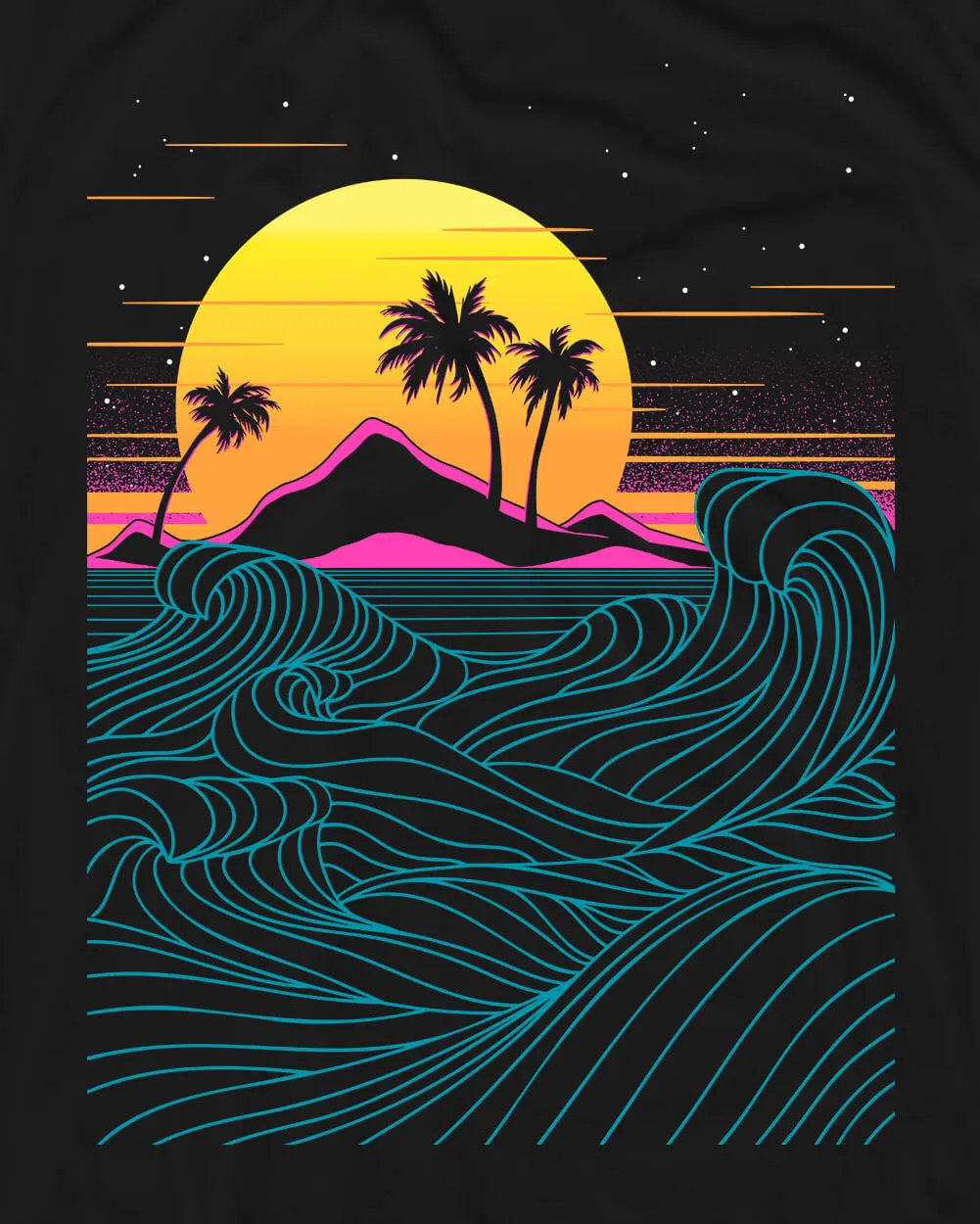 Neon Coast Glow-in-the-Dark Tee sold by INTO THE AM product image thumbnail 3