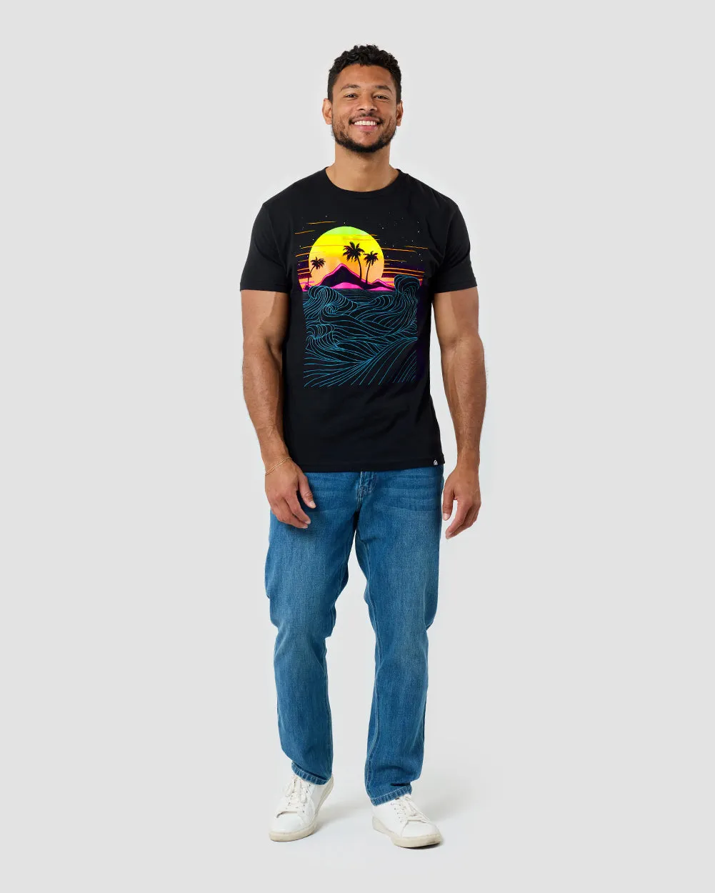 Neon Coast Glow-in-the-Dark Tee sold by INTO THE AM product image thumbnail 5