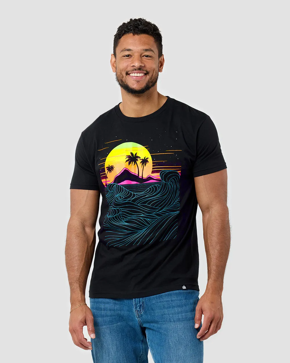 Neon Coast Glow-in-the-Dark Tee sold by INTO THE AM product image thumbnail 4