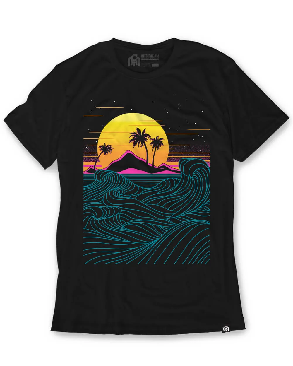 Neon Coast Glow-in-the-Dark Tee sold by INTO THE AM