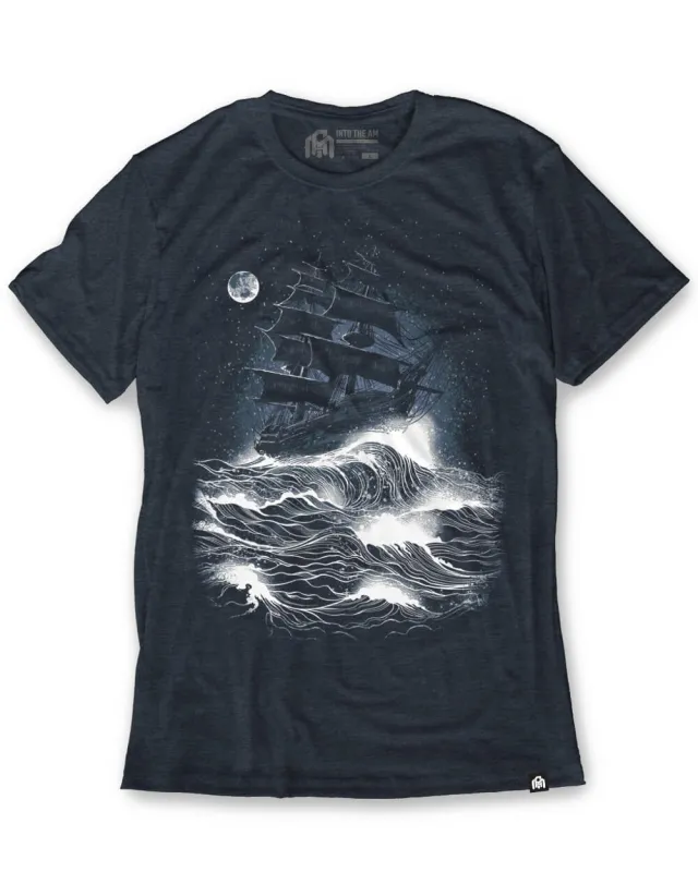 Midnight Tide Glow-in-the-Dark Tee sold by INTO THE AM