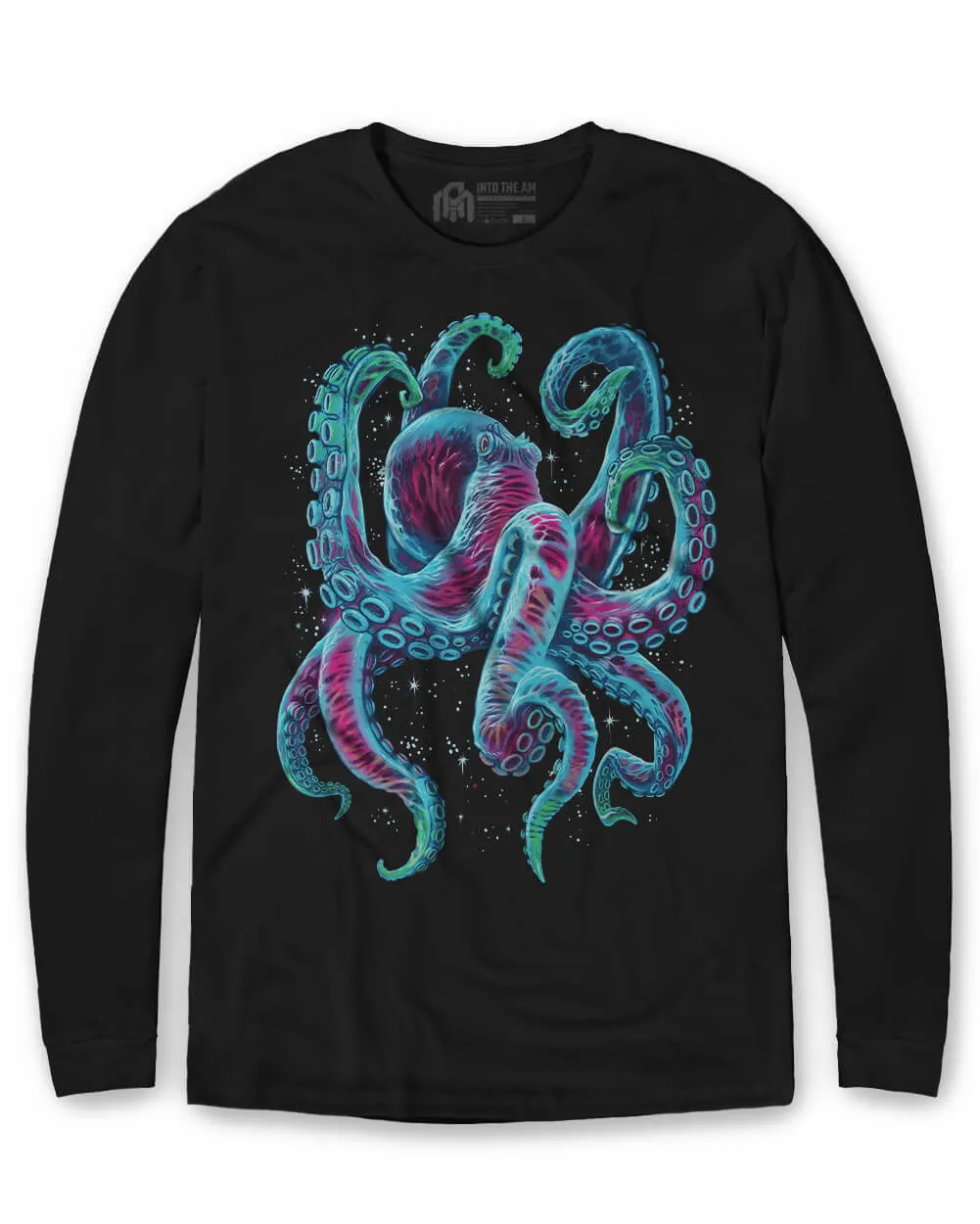 Gleaming Octo Glow-in-the-Dark Long Sleeve Tee sold by INTO THE AM
