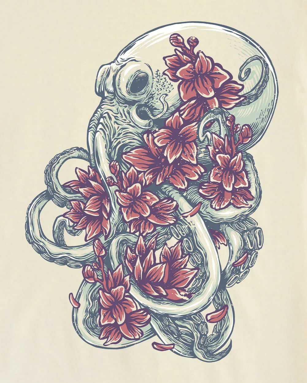 Sea Petals Vintage Tee sold by INTO THE AM product image thumbnail 3