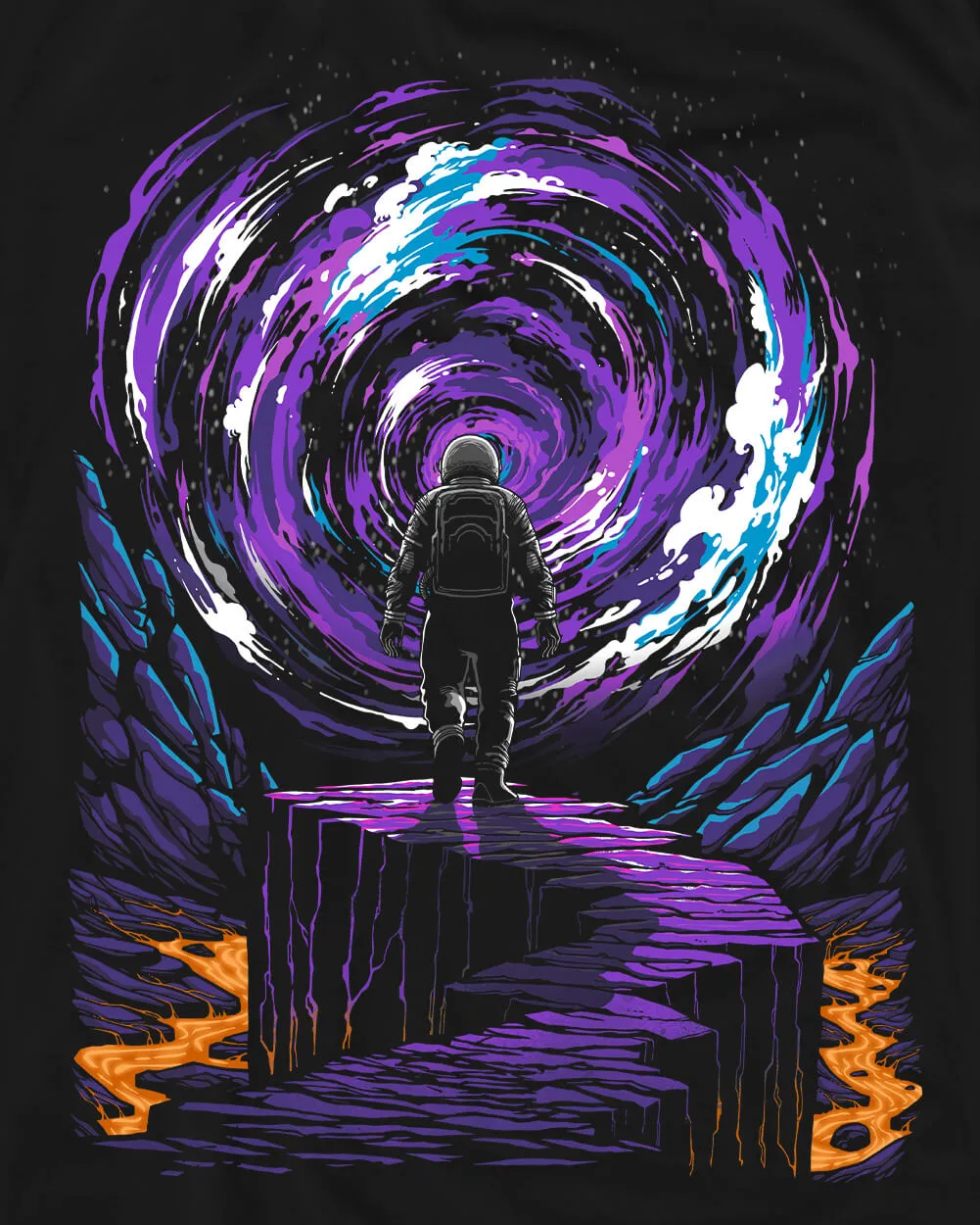 Event Horizon Glow-in-the-Dark Tee sold by INTO THE AM product image thumbnail 4