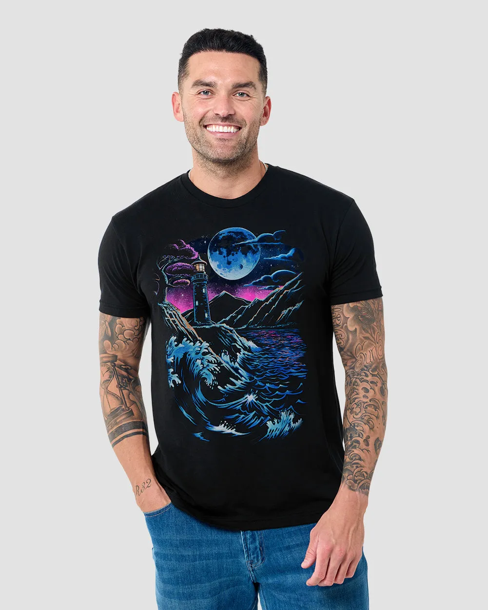Tidal Watch Glow-in-the-Dark Tee sold by INTO THE AM product image thumbnail 3