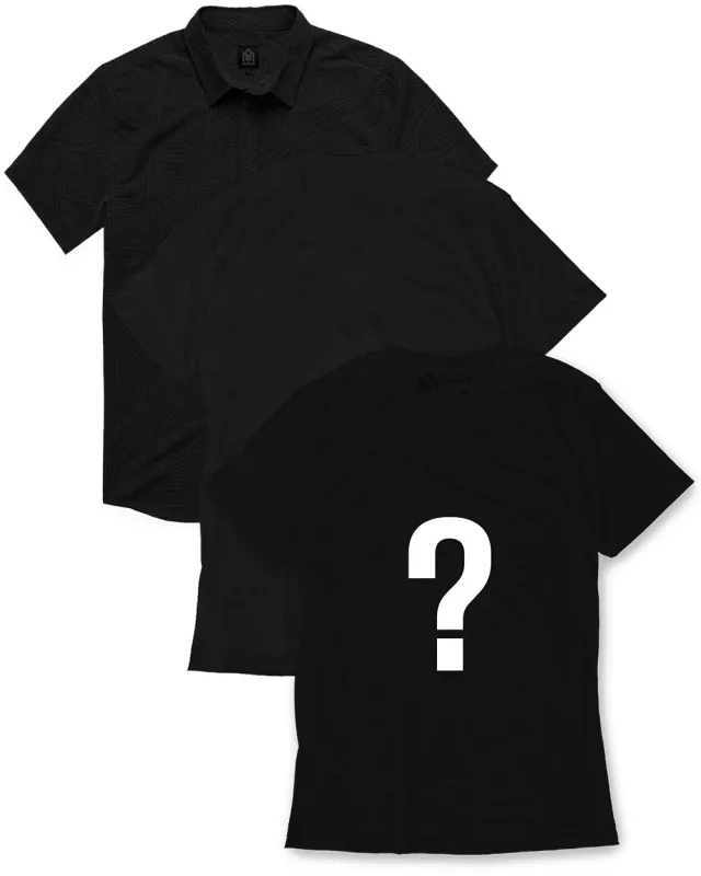 3 Pack Mystery Spring Bundle: Relaxed Button Up, V-Neck, Basic Tee made by INTO THE AM