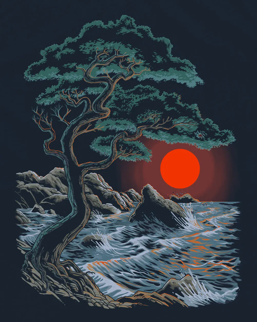 Crimson Coast Tee sold by INTO THE AM product image thumbnail 2