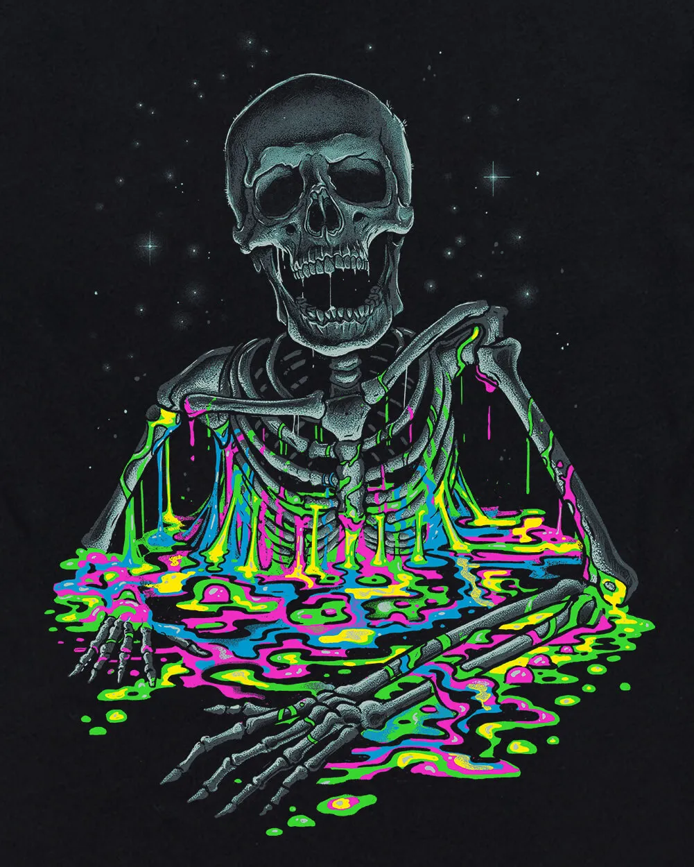Acid Bones Glow-in-the-Dark Tee sold by INTO THE AM product image thumbnail 3