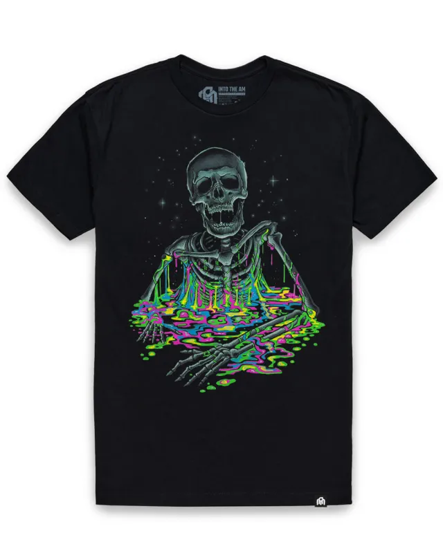 Acid Bones Glow-in-the-Dark Tee sold by INTO THE AM