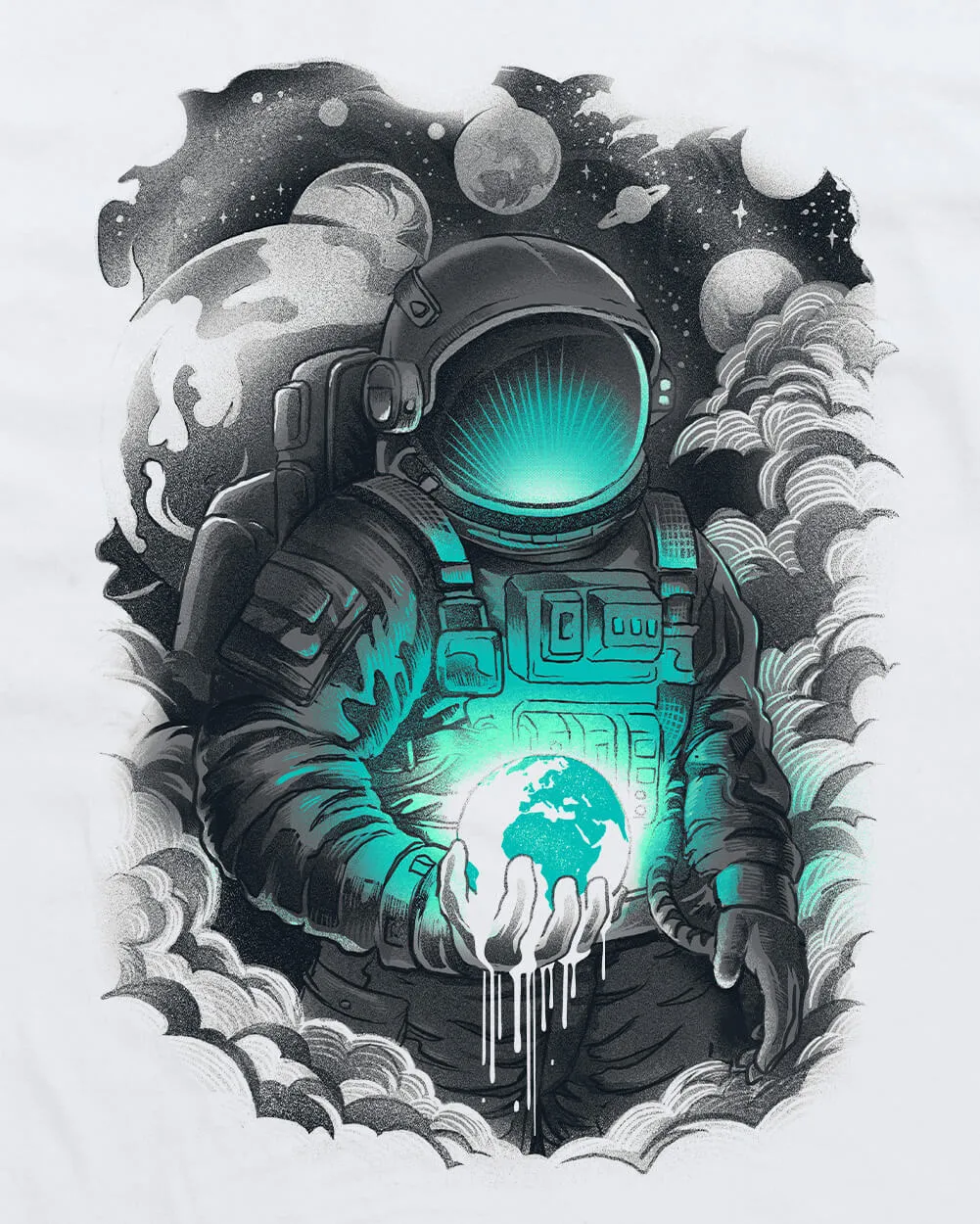 Dripping World Tee sold by INTO THE AM product image thumbnail 3