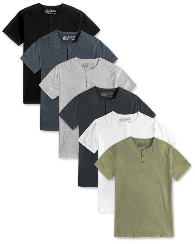 Pack of the Week - 6 Pack Henley Tee - Non-Branded sold by INTO THE AM