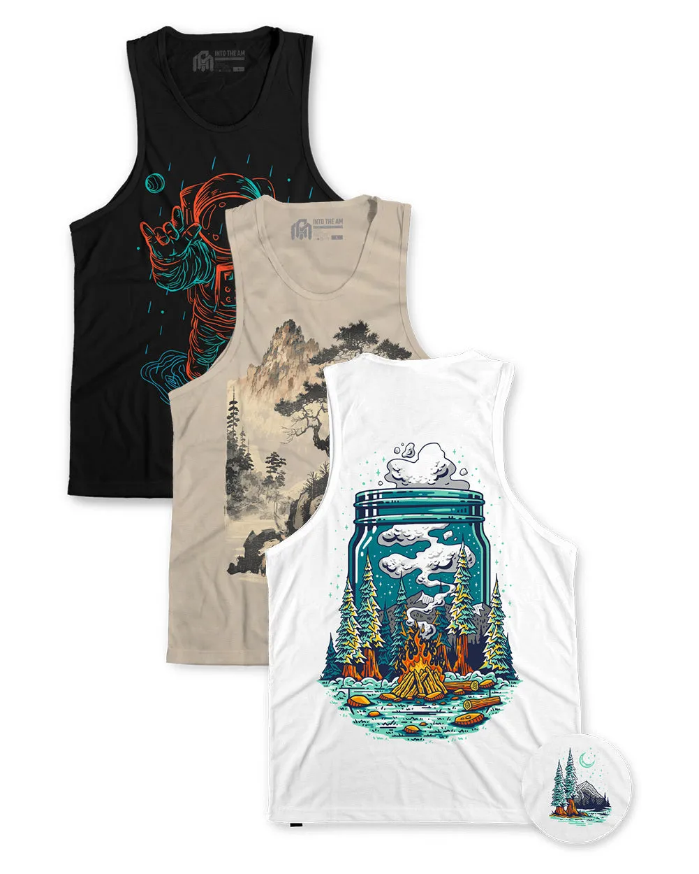 Pack of the Week 3 Pack Graphic Tank sold by INTO THE AM