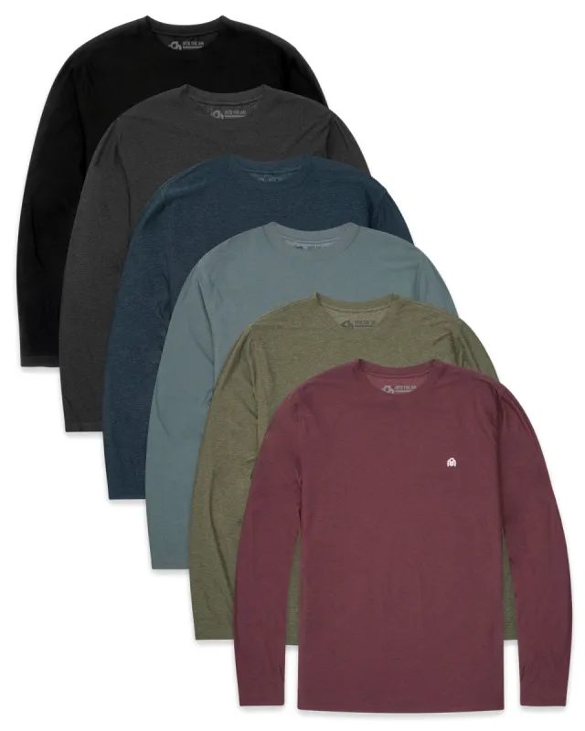 Custom 6 Pack Long Sleeve Active Tee - Branded sold by INTO THE AM