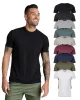 Non-Branded Basic Tee 9-Pack (Black/Charcoal/Grey/Indigo/Ivory/Maroon/Navy/Olive Green/White) sold by INTO THE AM