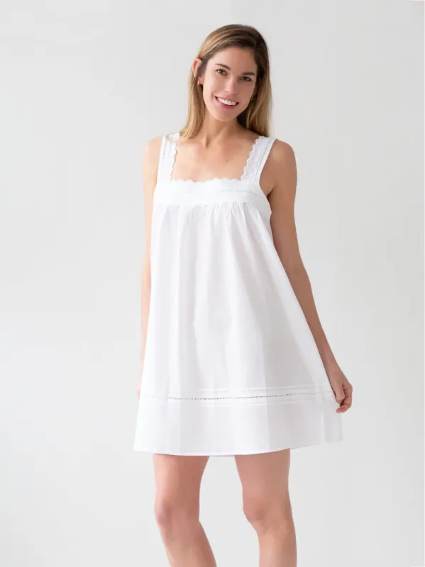 Maeve White Cotton Nightgown sold by Jacaranda Living