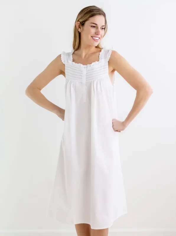 Mandi White Cotton Nightgown sold by Jacaranda Living