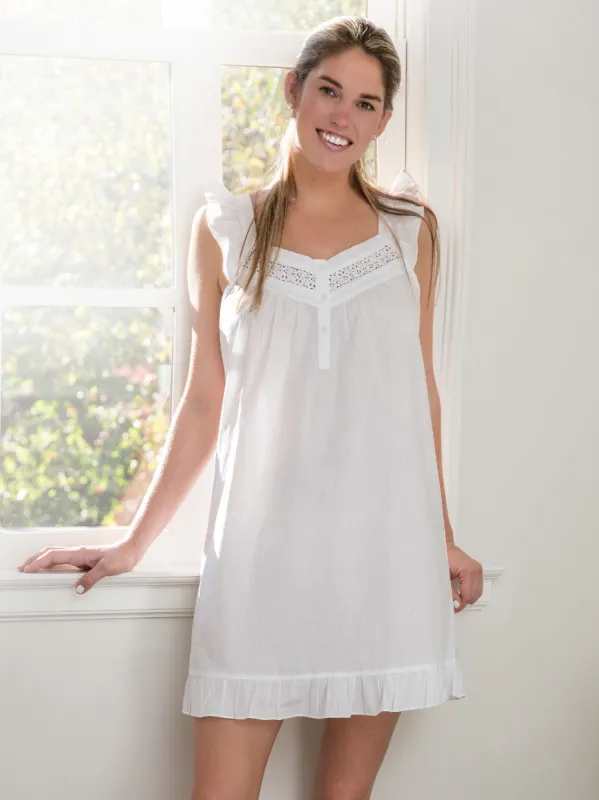 April White Cotton Nightgown sold by Jacaranda Living