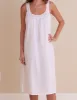 Meghan White Cotton Nightgown sold by Jacaranda Living