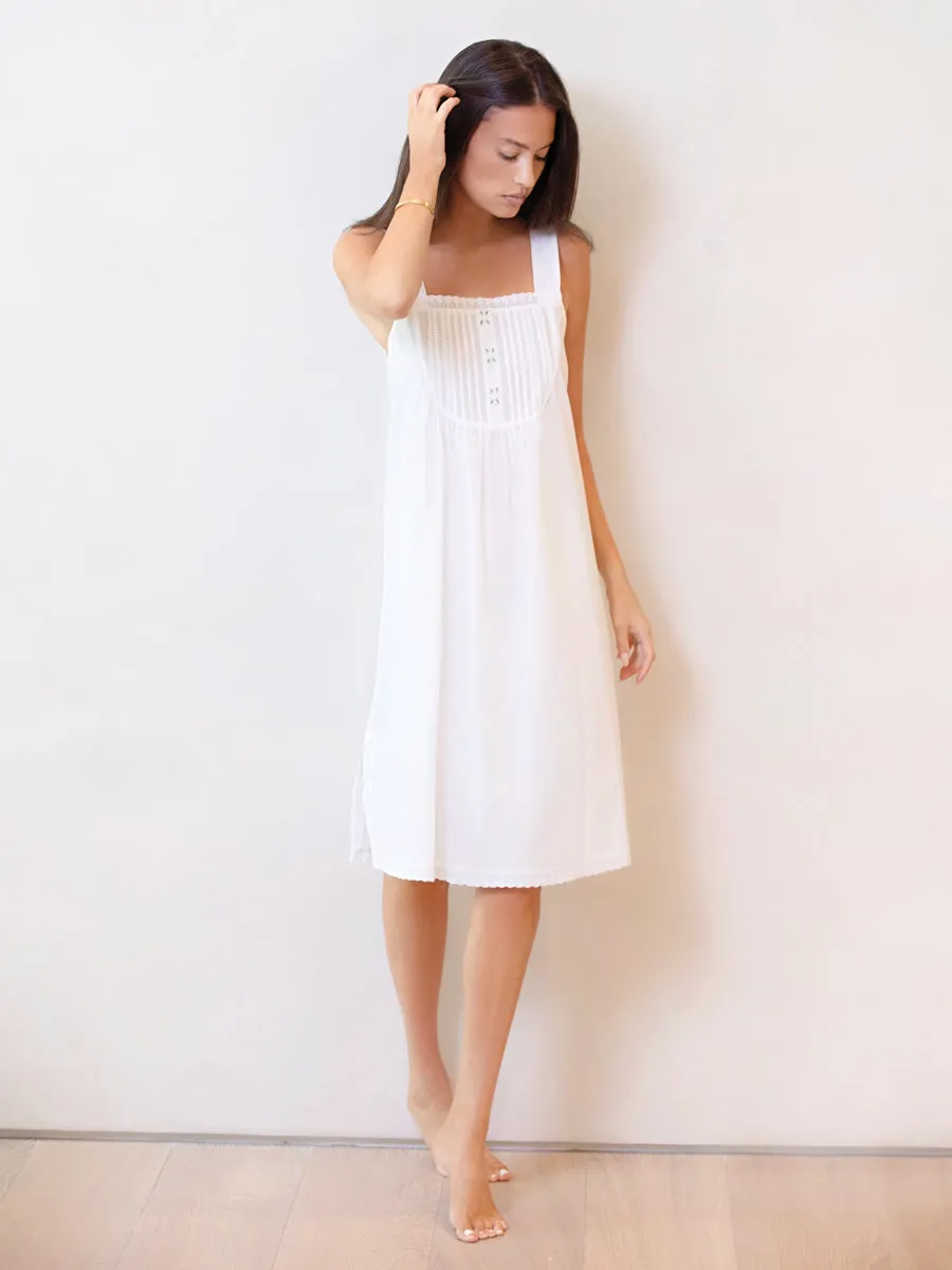 Everly White Cotton Nightgown sold by Jacaranda Living product image thumbnail 3