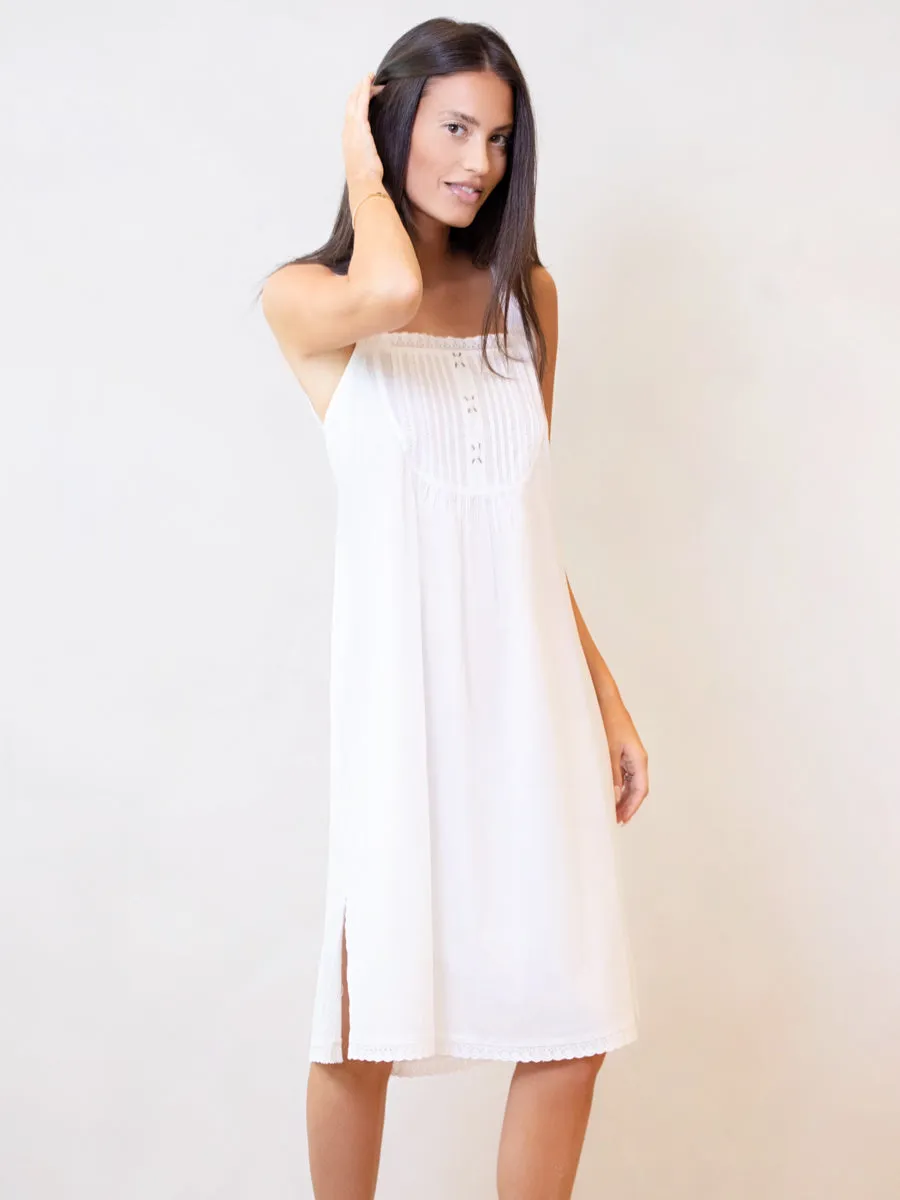 Everly White Cotton Nightgown sold by Jacaranda Living product image thumbnail 2