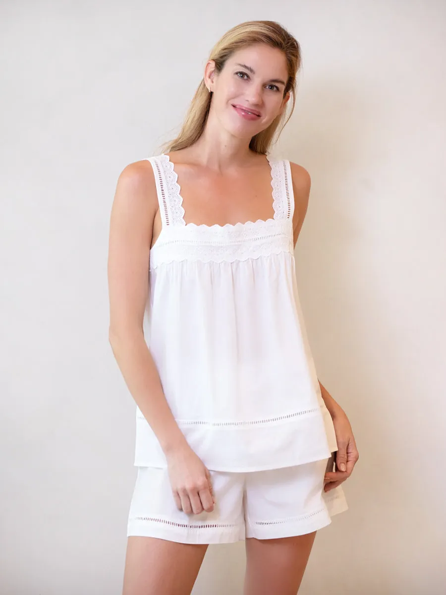 Poppy White Cotton Pajamas sold by Jacaranda Living product image thumbnail 4