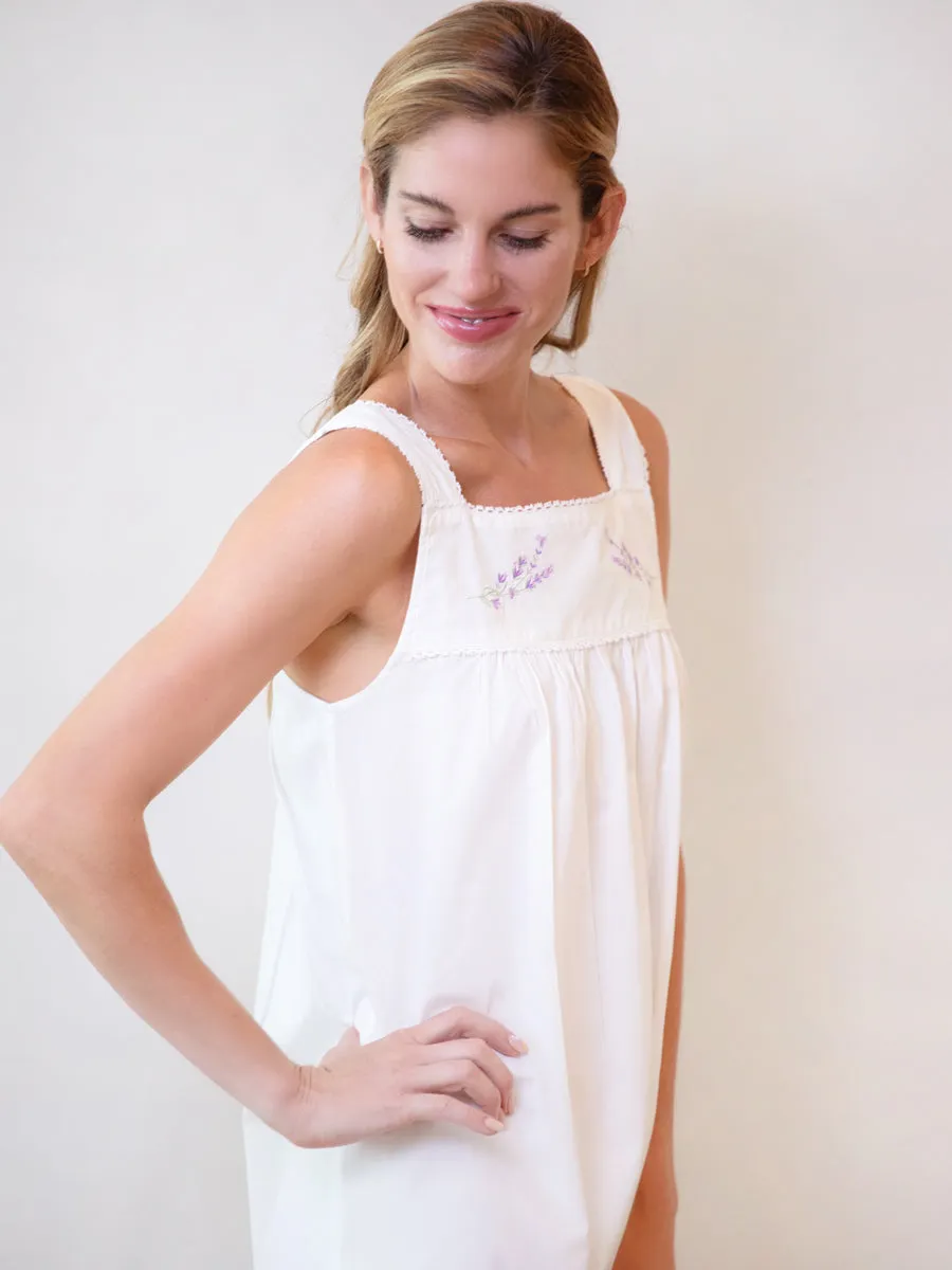 Violet White Cotton Nightgown sold by Jacaranda Living product image thumbnail 3