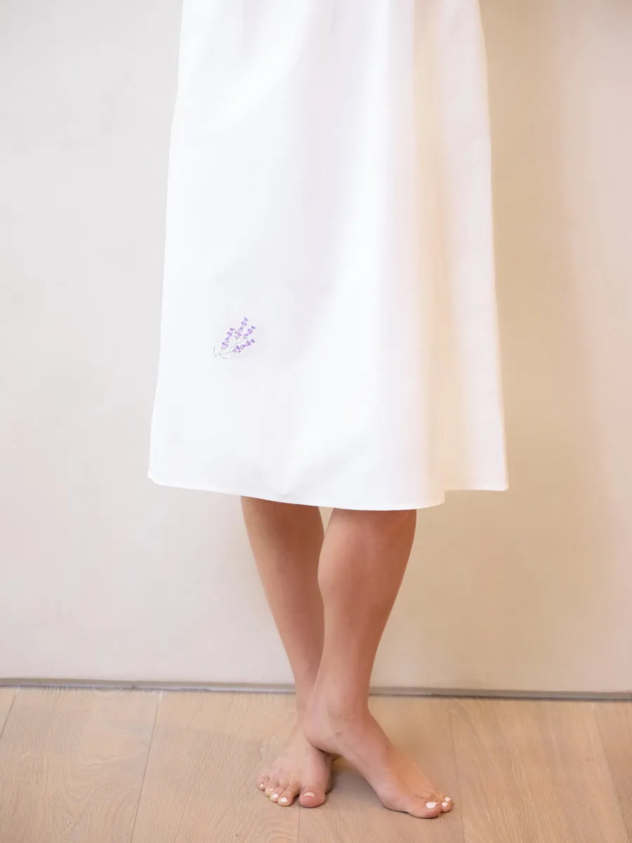 Violet White Cotton Nightgown sold by Jacaranda Living product image thumbnail 4