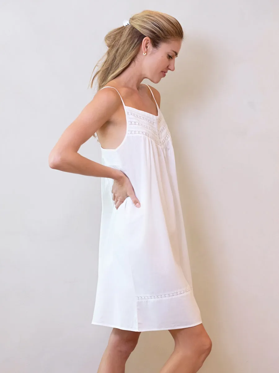 Scarlett White Cotton Nightgown sold by Jacaranda Living product image thumbnail 2