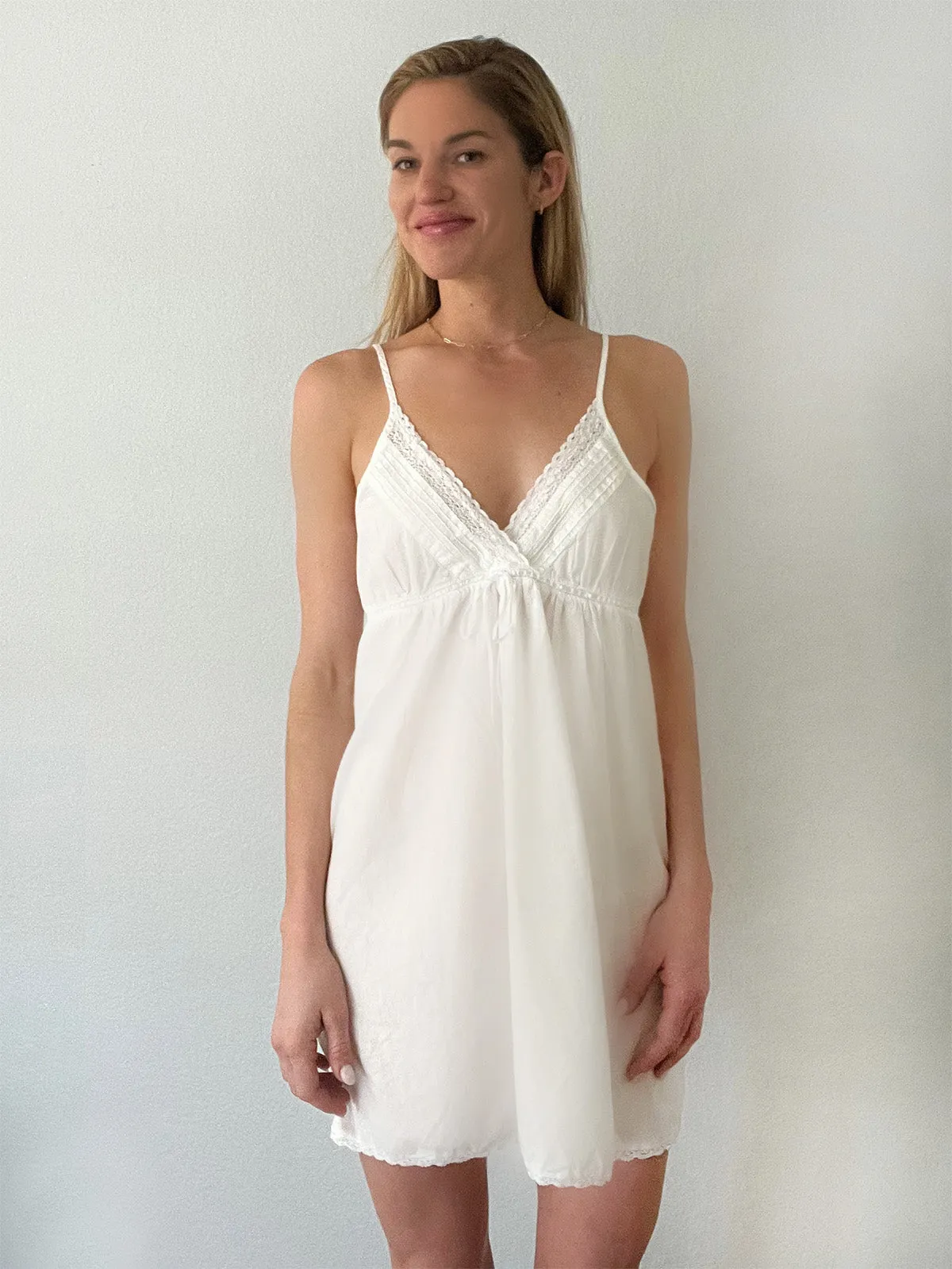 Julie White Cotton Nightgown sold by Jacaranda Living product image thumbnail 5