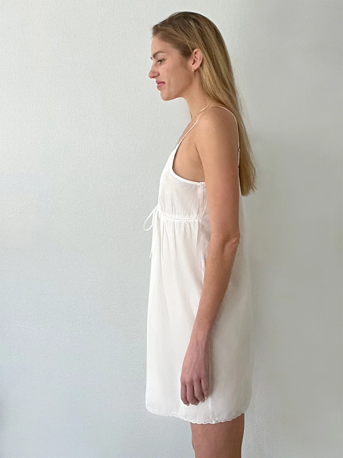 Julie White Cotton Nightgown sold by Jacaranda Living product image thumbnail 3