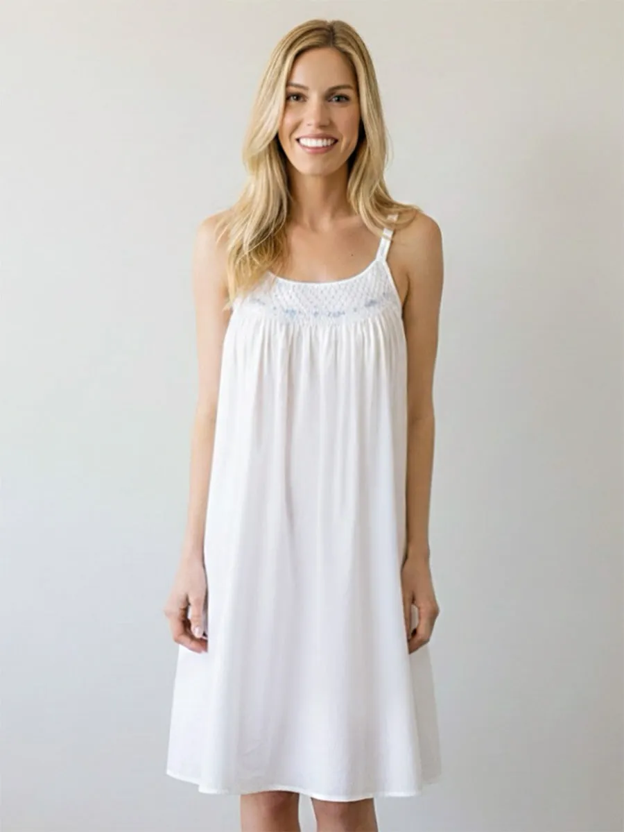 Grace White Cotton Nightgown sold by Jacaranda Living