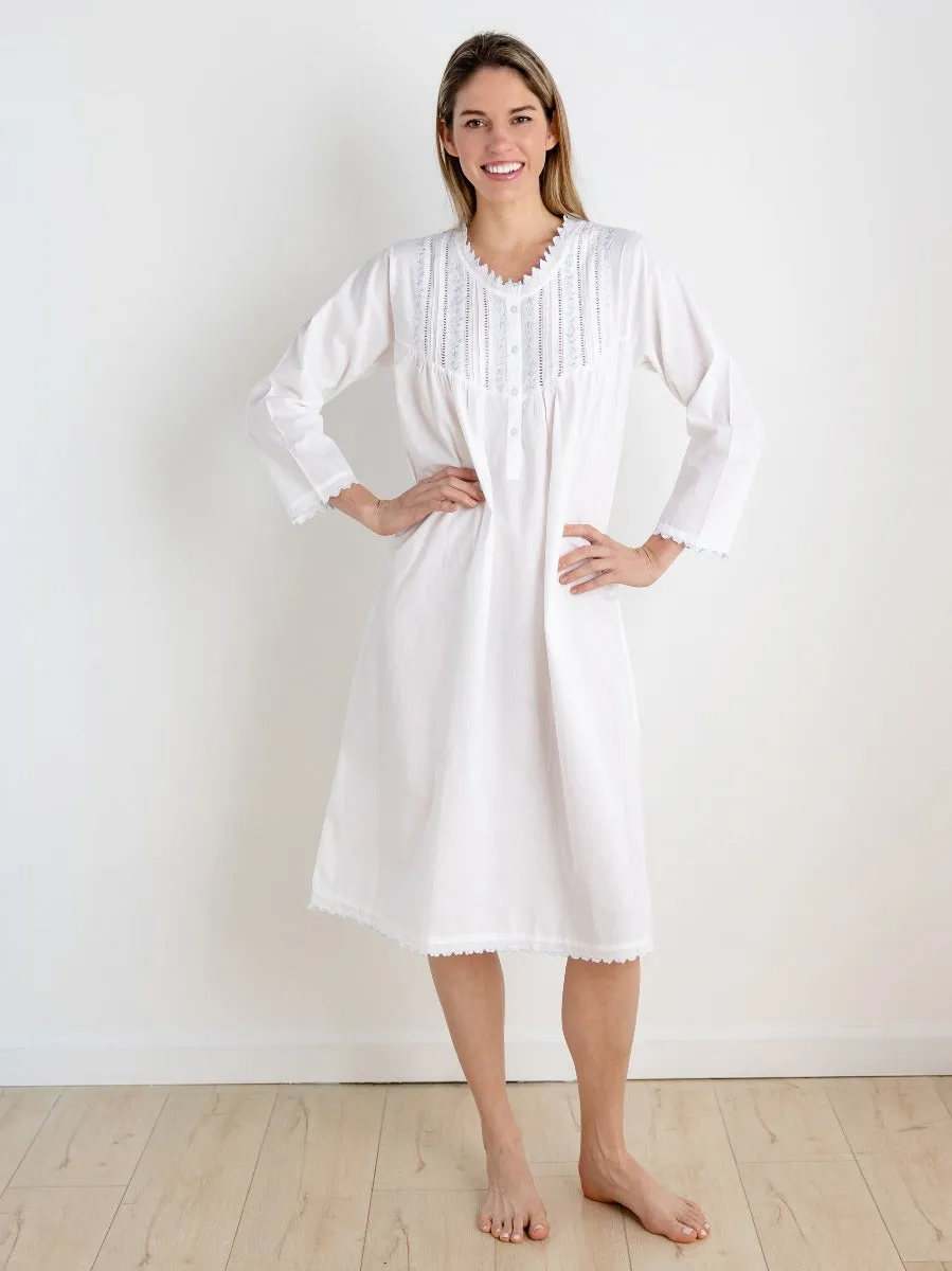 Emily White Cotton Nightgown sold by Jacaranda Living