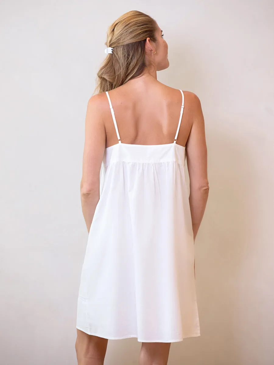 Scarlett White Cotton Nightgown sold by Jacaranda Living product image thumbnail 4