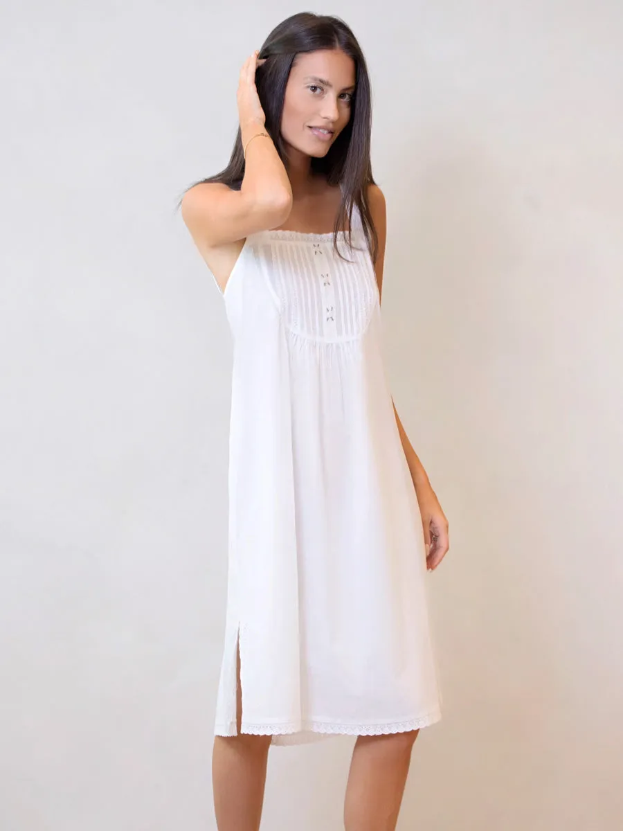 Everly White Cotton Nightgown sold by Jacaranda Living product image thumbnail 2