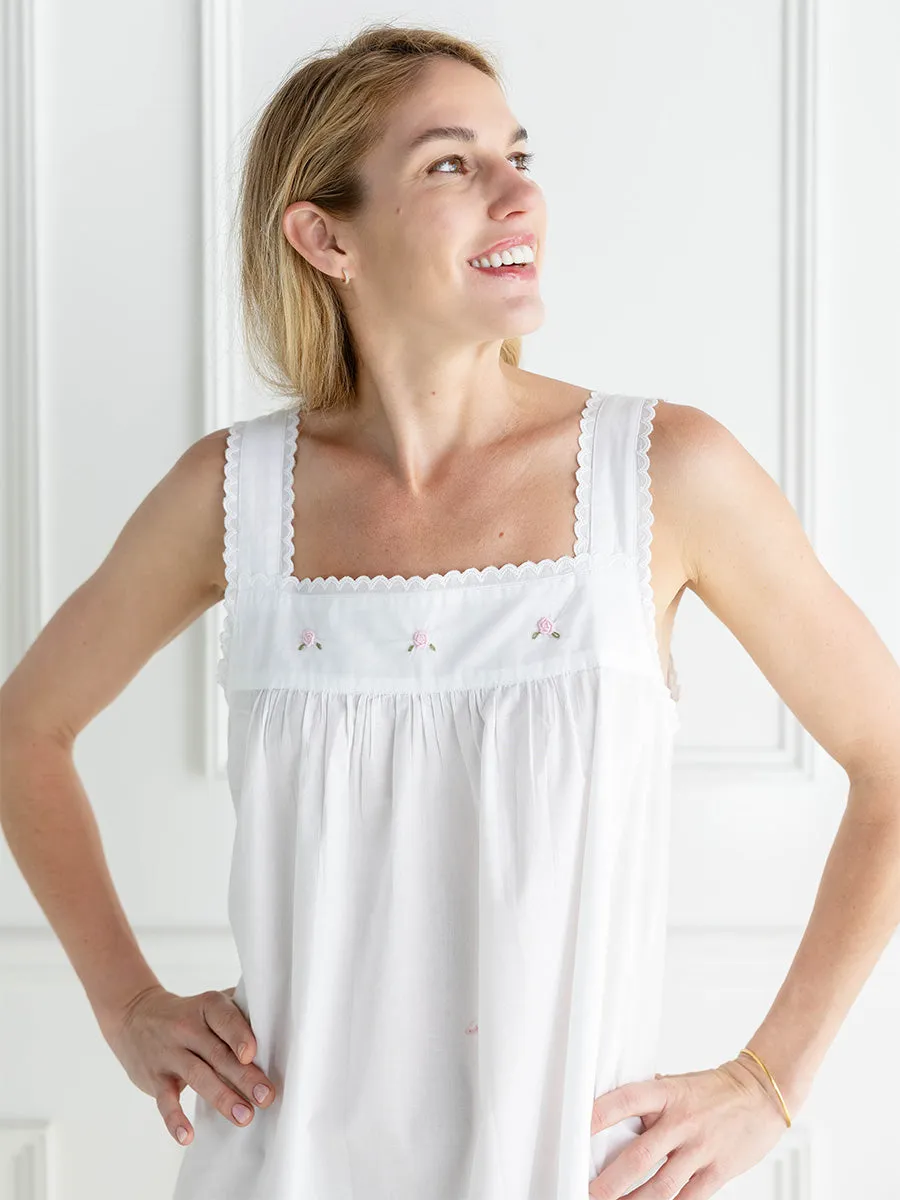 Margot White Cotton Nightgown sold by Jacaranda Living product image thumbnail 2