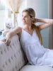 Cara White Cotton Nightgown sold by Jacaranda Living