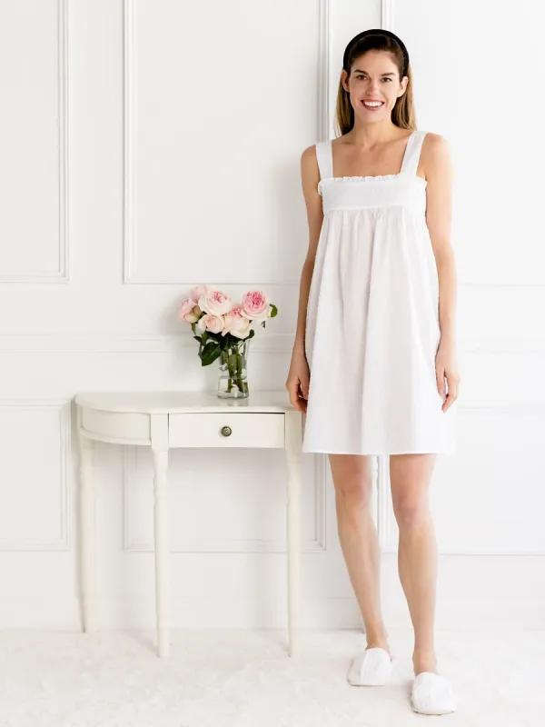Annabelle White Cotton Nightgown sold by Jacaranda Living