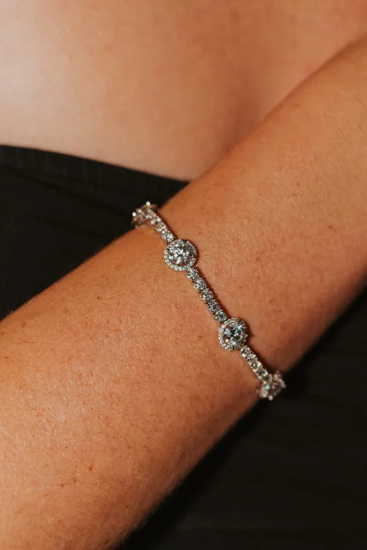 Lady Antoinette .925 Sterling Silver Moissanite Bracelet sold by KC Chic Designs