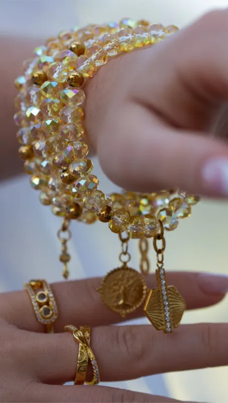 Maisy Swarovski Crystal Bracelet Stack sold by KC Chic Designs