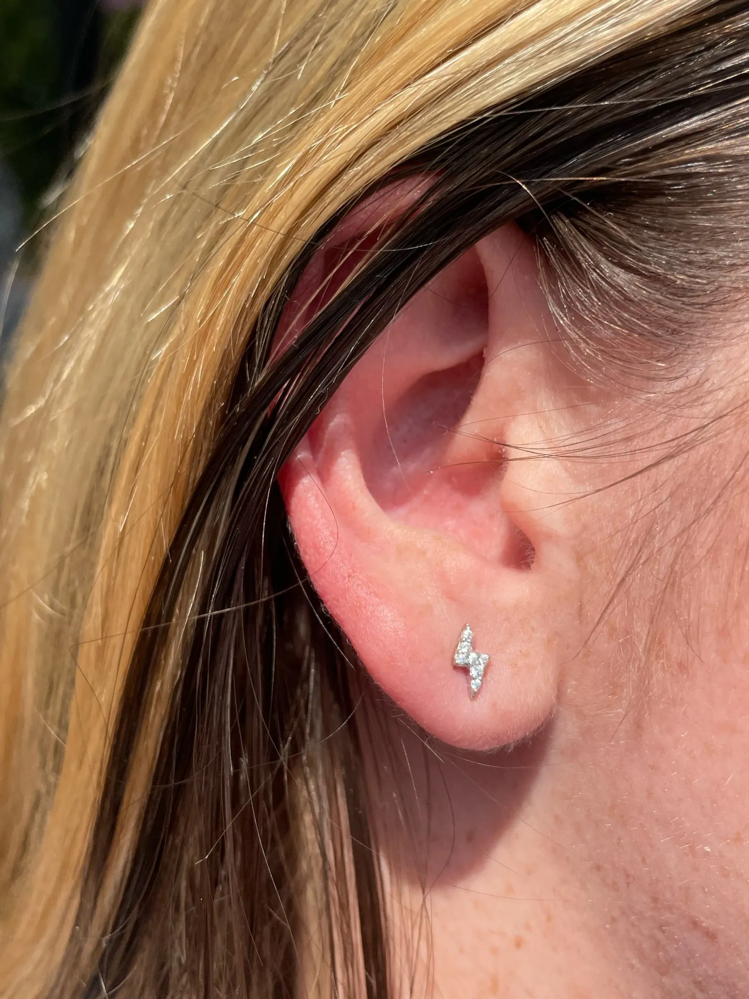 Lovestruck Moissanite Studs **READY TO SHIP** sold by KC Chic Designs product image thumbnail 5